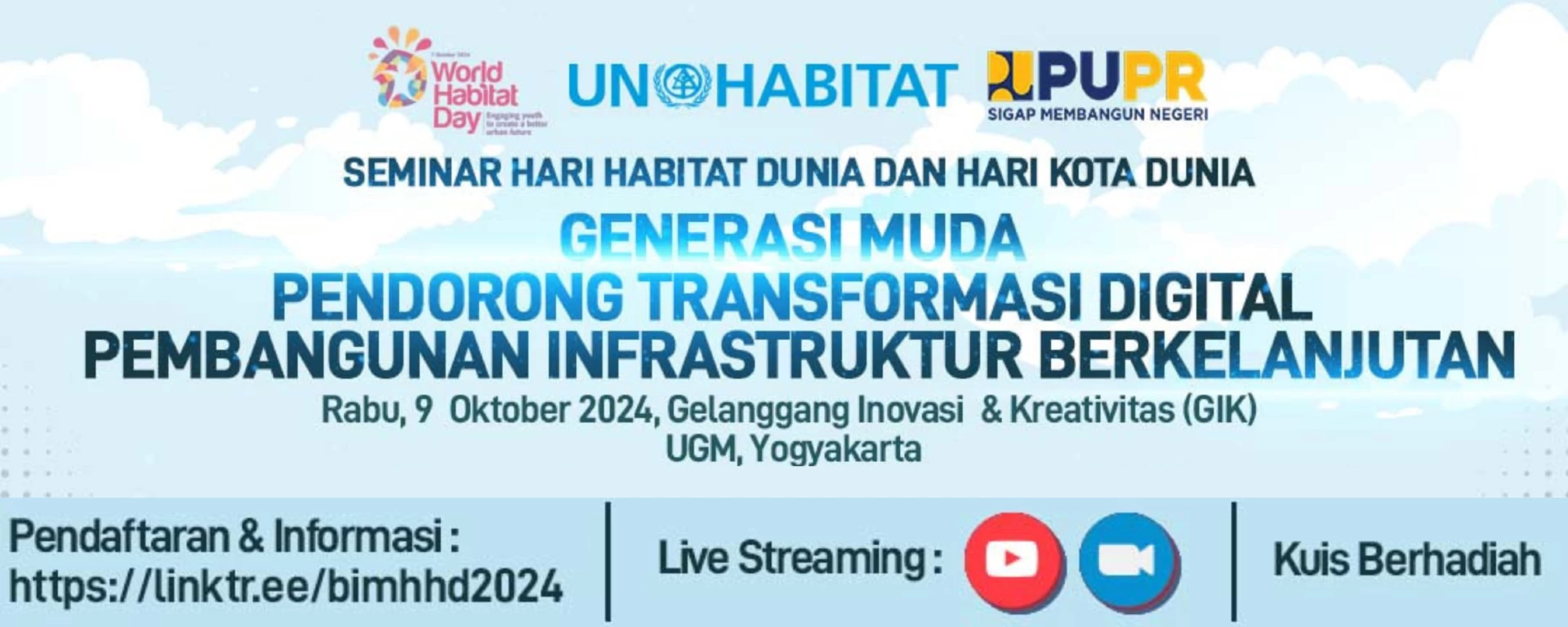 Seminar "Generasi Muda Pendorong Transformasi Digital Pembangunan Infrastruktur Berkelanjutan"